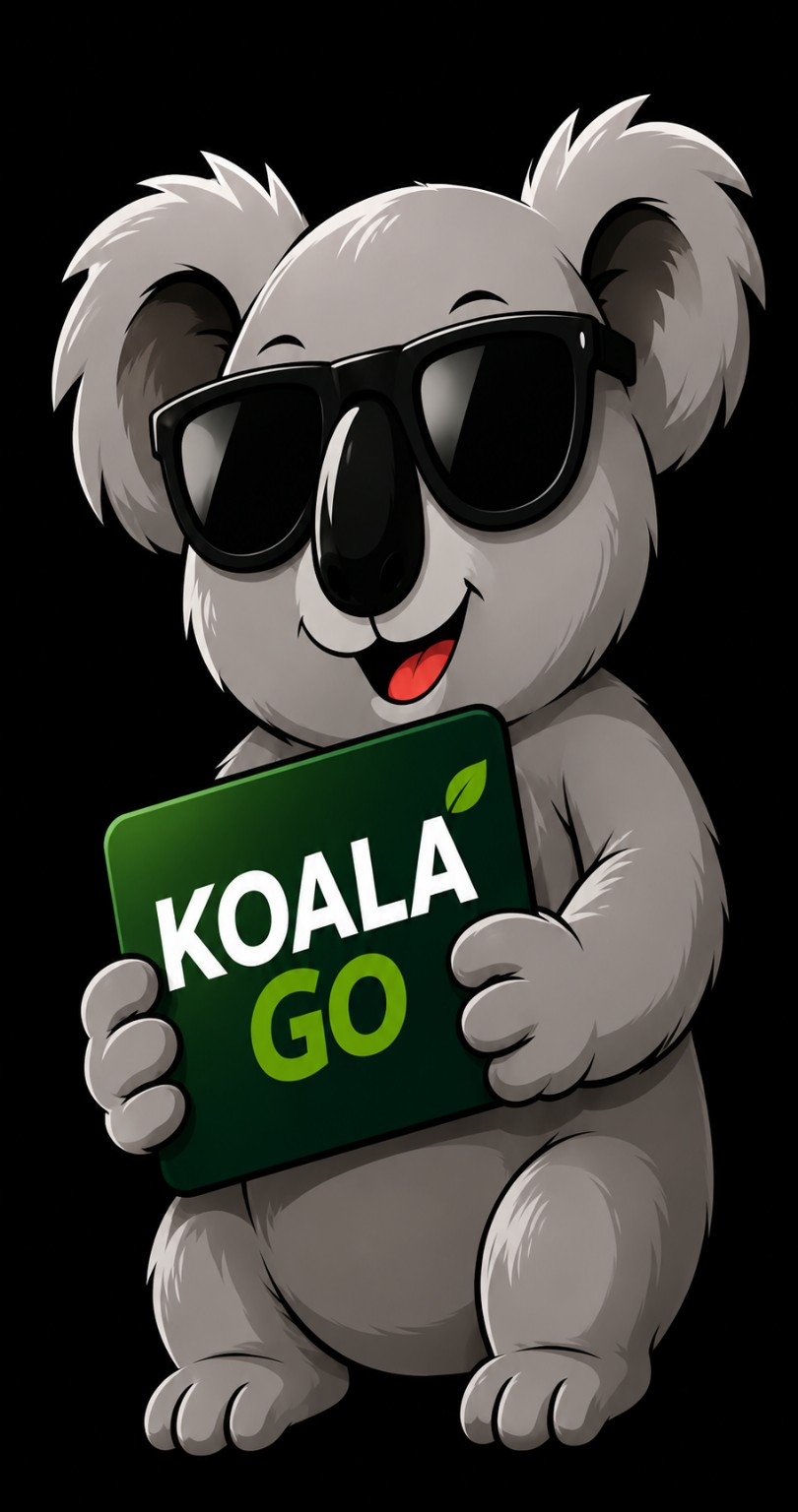 Mascote Koala Go